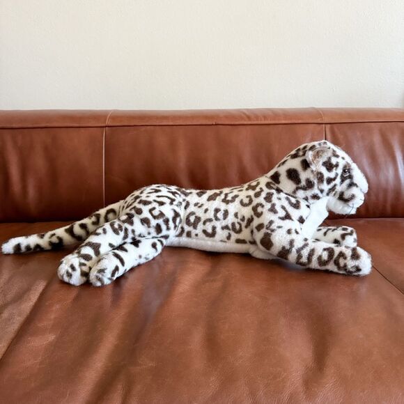 Vintage Plush Snow Leopard Geoffrey 1988 Korea 28” Stuffed Animal Big Toys R Us - Picture 2 of 16